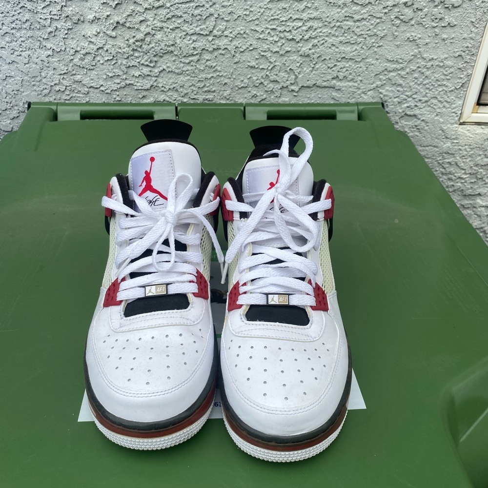 Fusion fire red 4s x Air Force 1